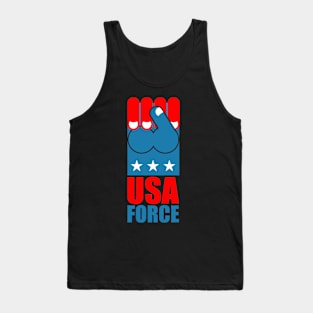 USA force hand. American fist Tank Top